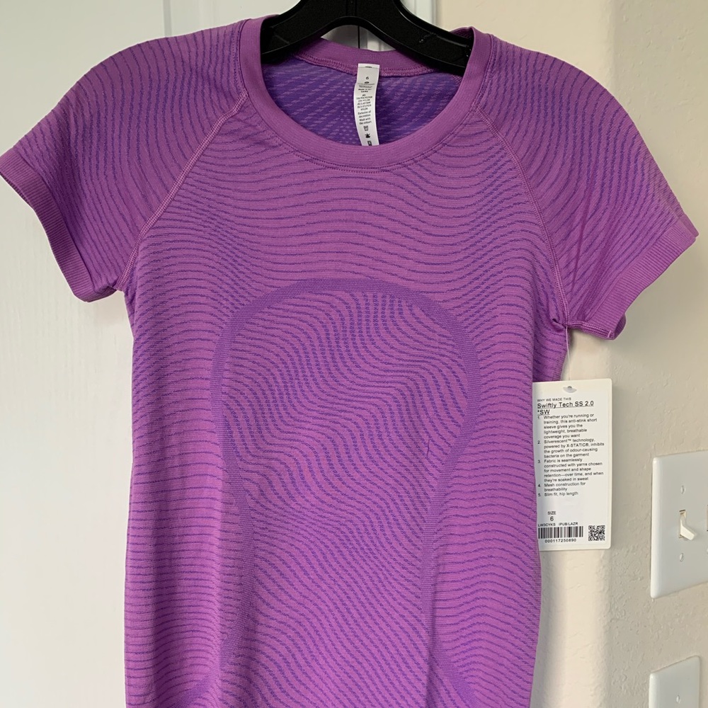 Seawheeze short sleeve swiftly purple blossom